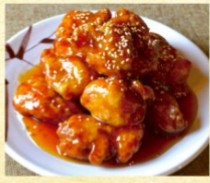 風来坊 鶏竜田揚げ甘酢あん(1人前6個)※写真は2人前です。