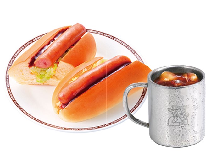コメダ珈琲店人気No.1 ホットドッグセット