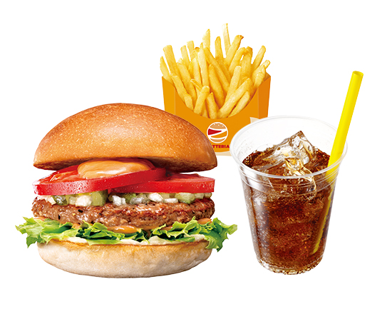 ゼッテリア ZETTERIA人気No.1 【セット】絶品ビーフバーガー ZEPPIN(Supreme)Beef Burger Set