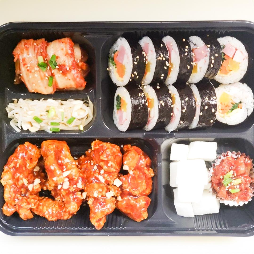 カントンの思い出人気No.1 特選キンパ、ヤンニョムチキン弁当