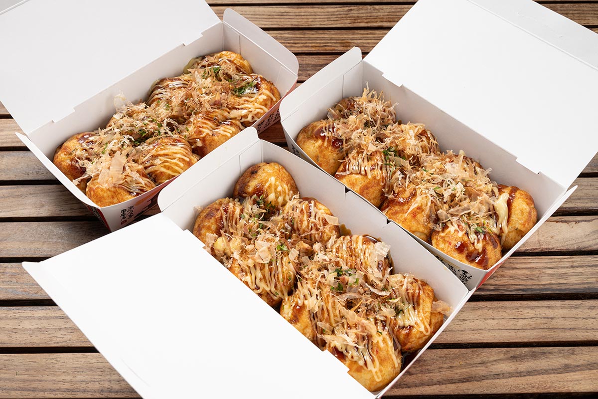 文左亭 選べるたこ焼き3箱セット(8個入り×3箱)