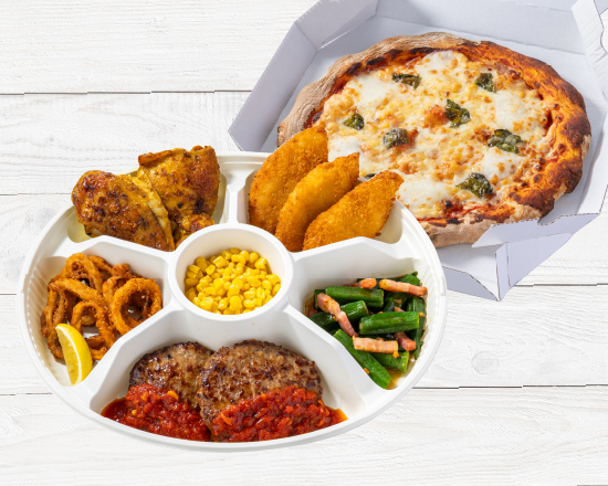 ジョナサン おかずプレート＆モッツァレラのマルゲリータ