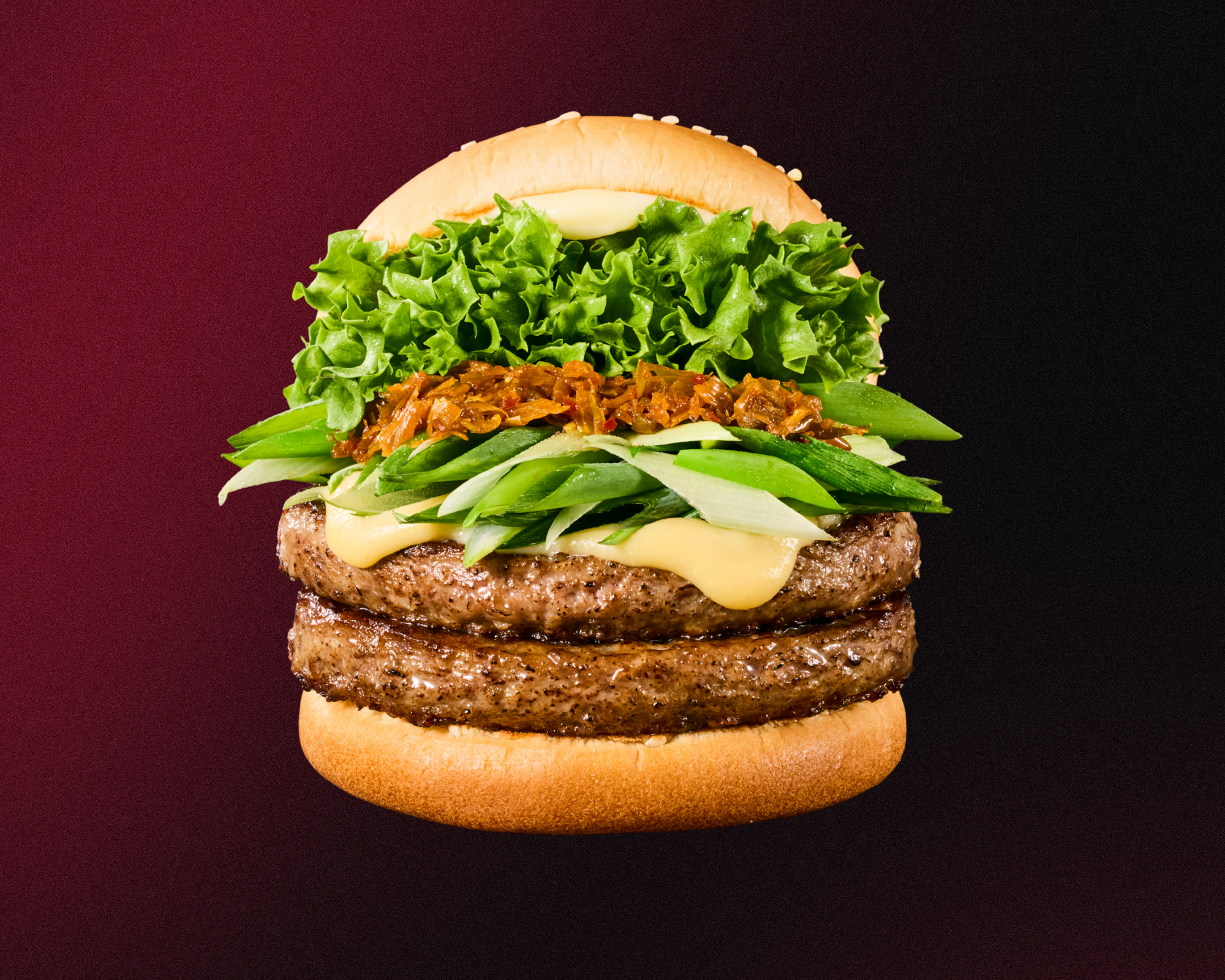 フレッシュネスバーガー 九条ネギと西京味噌の黒毛和牛 ダブル