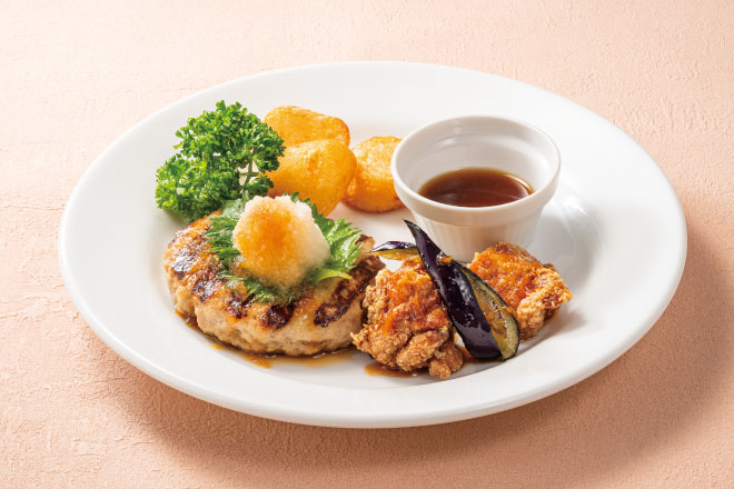 デニーズ 【D8】油淋鶏＆おろしハンバーグ