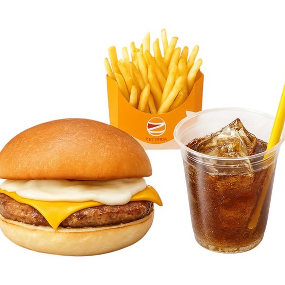 ゼッテリア ZETTERIA 【セット】4種のチーズバーガー Four-cheese Burger Set