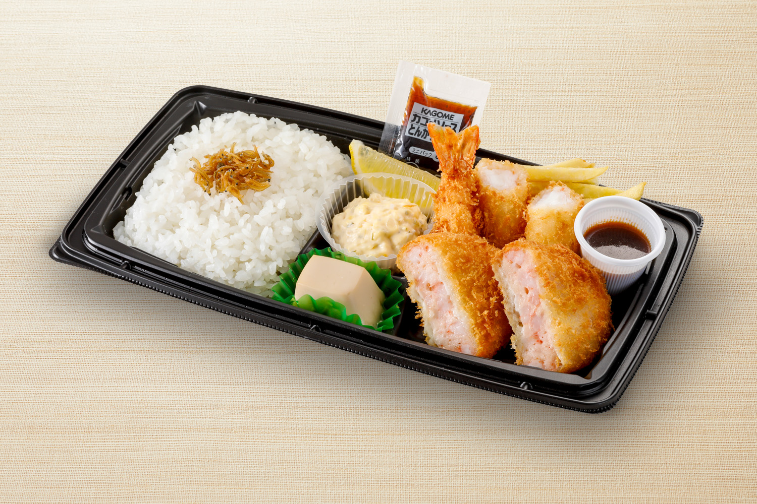 和食さと 大海老フライと海老カツ弁当