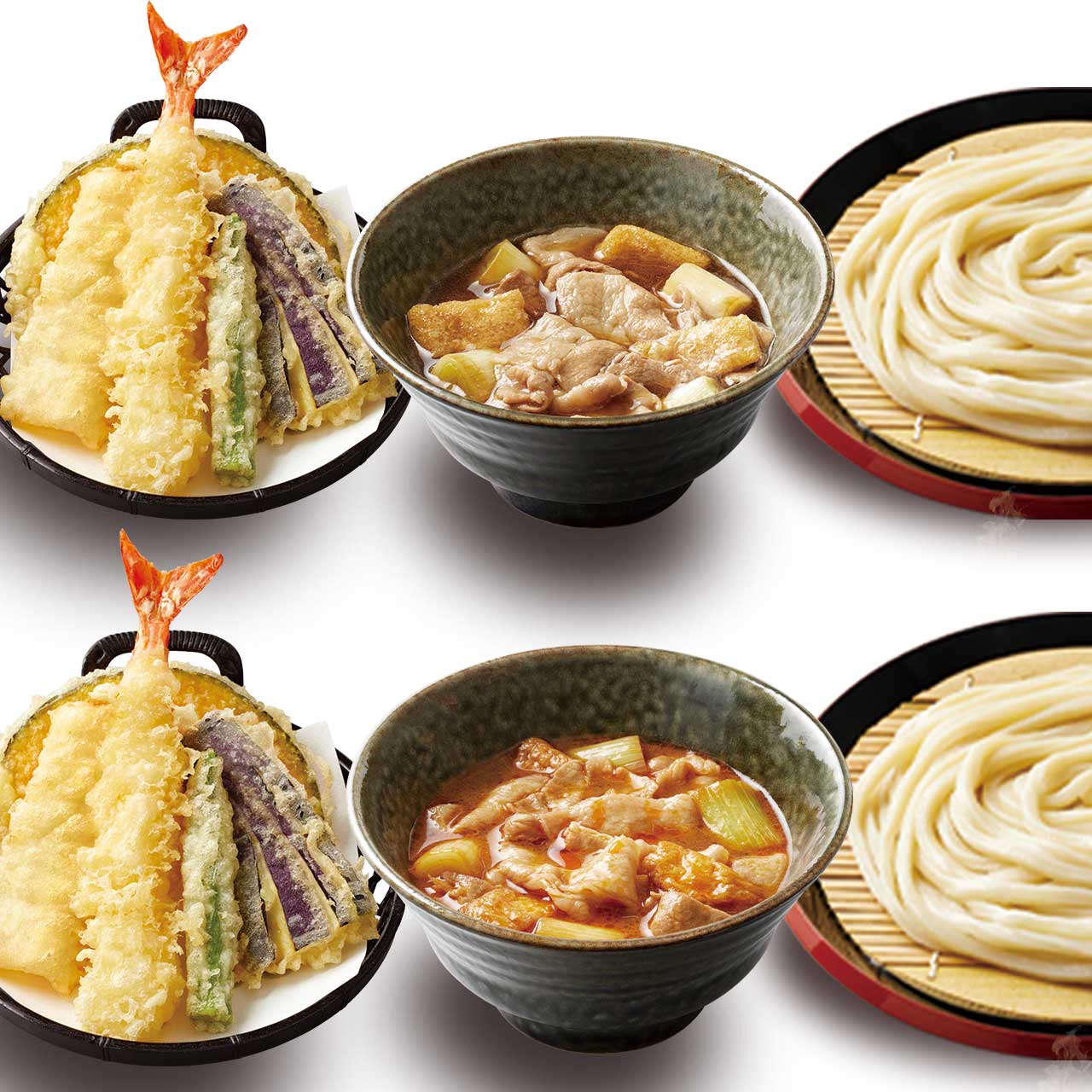 久兵衛屋 満腹デリセット 2人前 天盛り＆つけ汁うどん