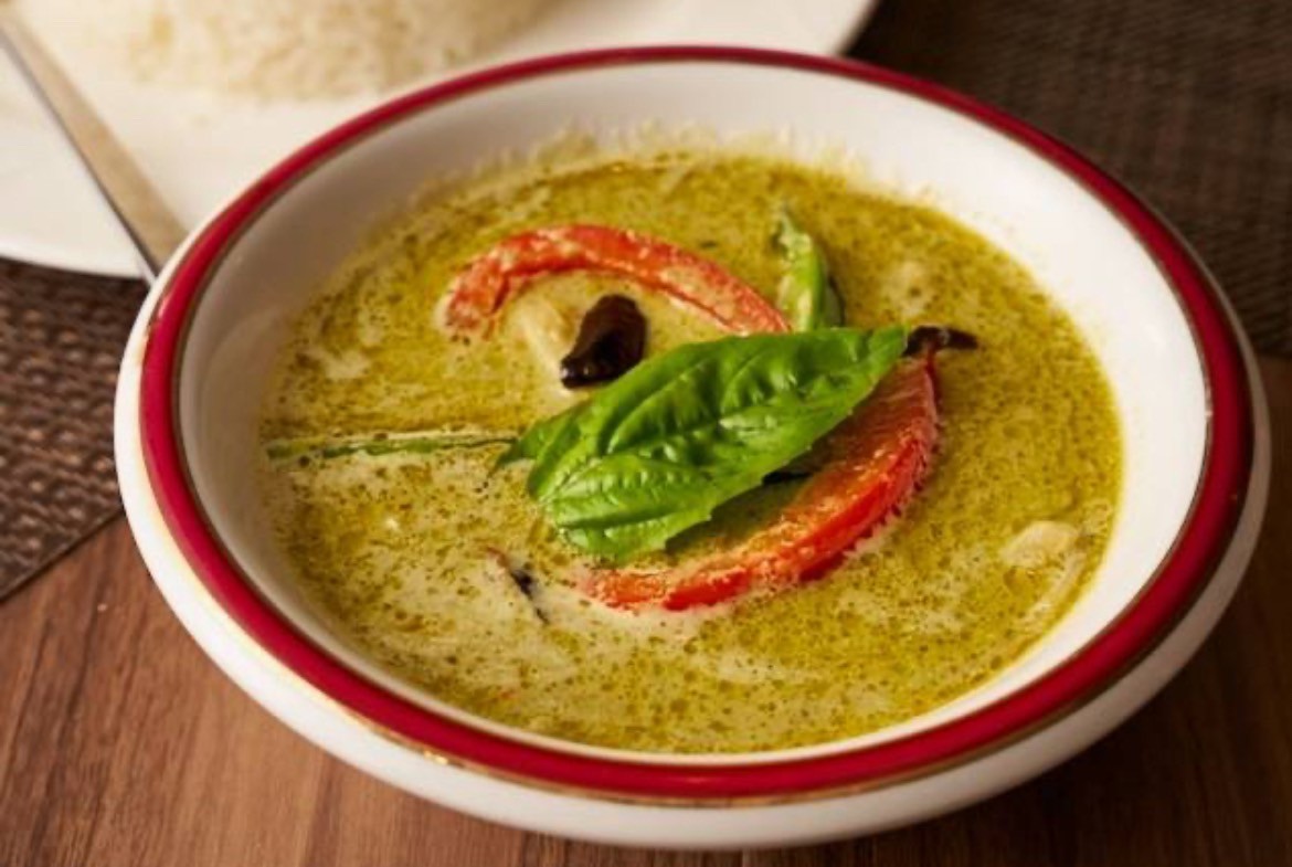 グリーンカレーライス Green curry rice