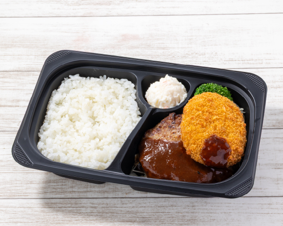 ジョナサン人気No.2 ハンバーグ＆かぼちゃコロッケ弁当