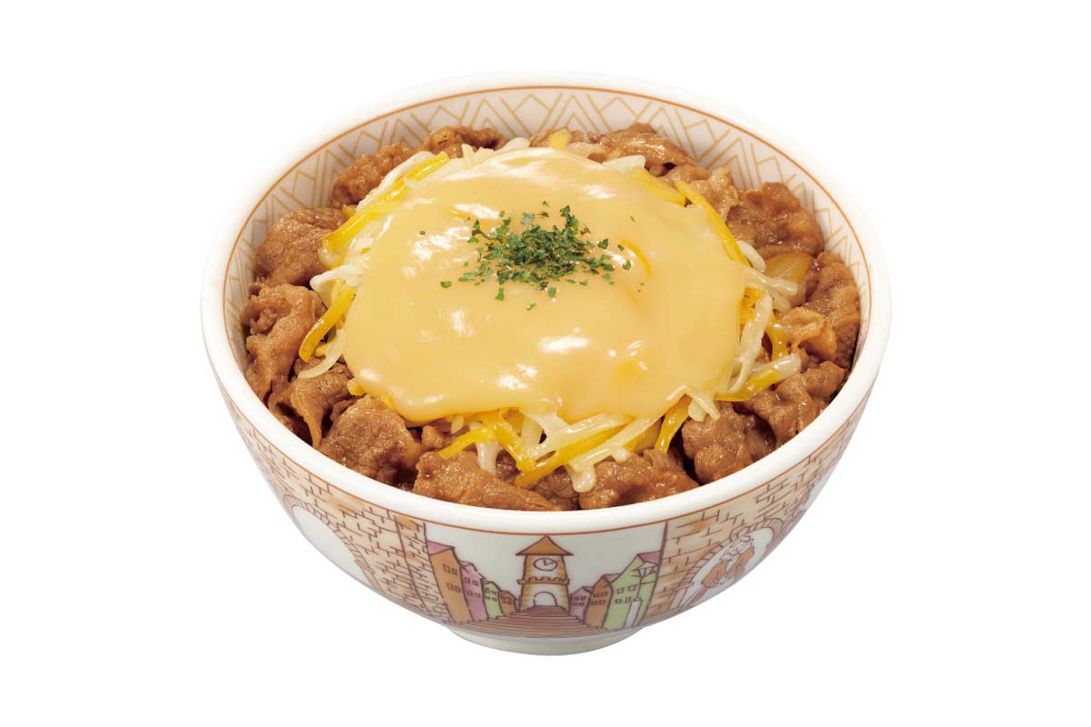 すき家人気No.4 3種のチーズ牛丼