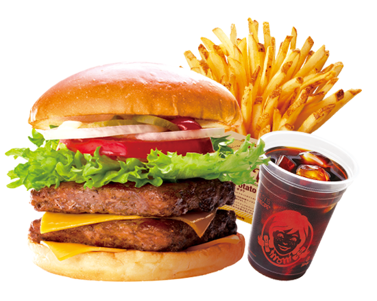 ウェンディーズ ・ファーストキッチン ウェンディーズバーガーUSAダブルセット