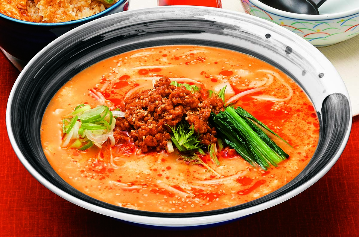 味の民芸 玉子とじ 白胡麻坦々うどん