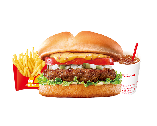 ロッテリア 【セット】トマト＆レタス ビーフバーガー Tomato ＆ Lettuce Beefburger Set