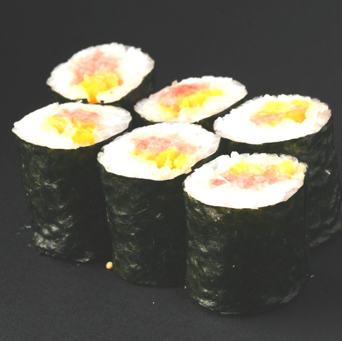 柿家すし 〈細巻き〉 とろたく巻き