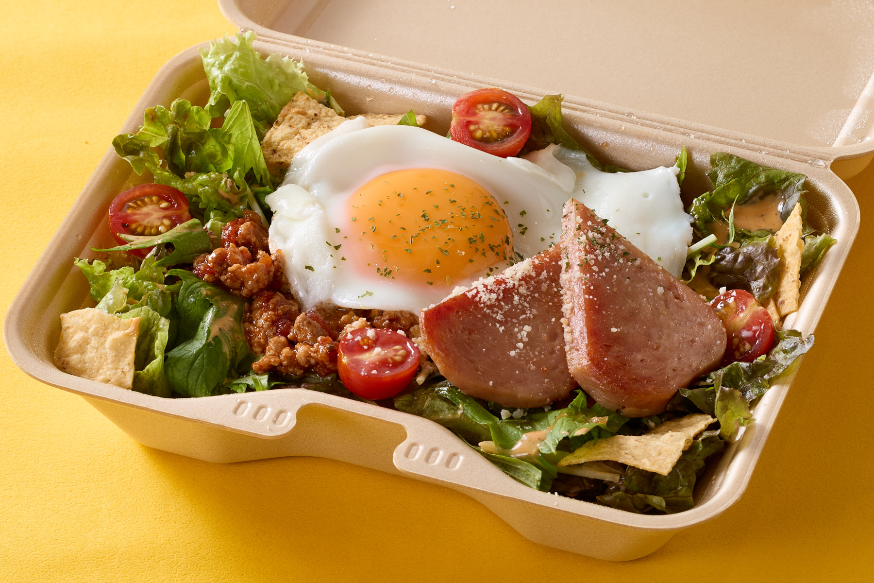 天才のタコライス 【沖縄ソウルフード】スパムエッグタコライス Spam ＆ Fried Egg Taco Rice