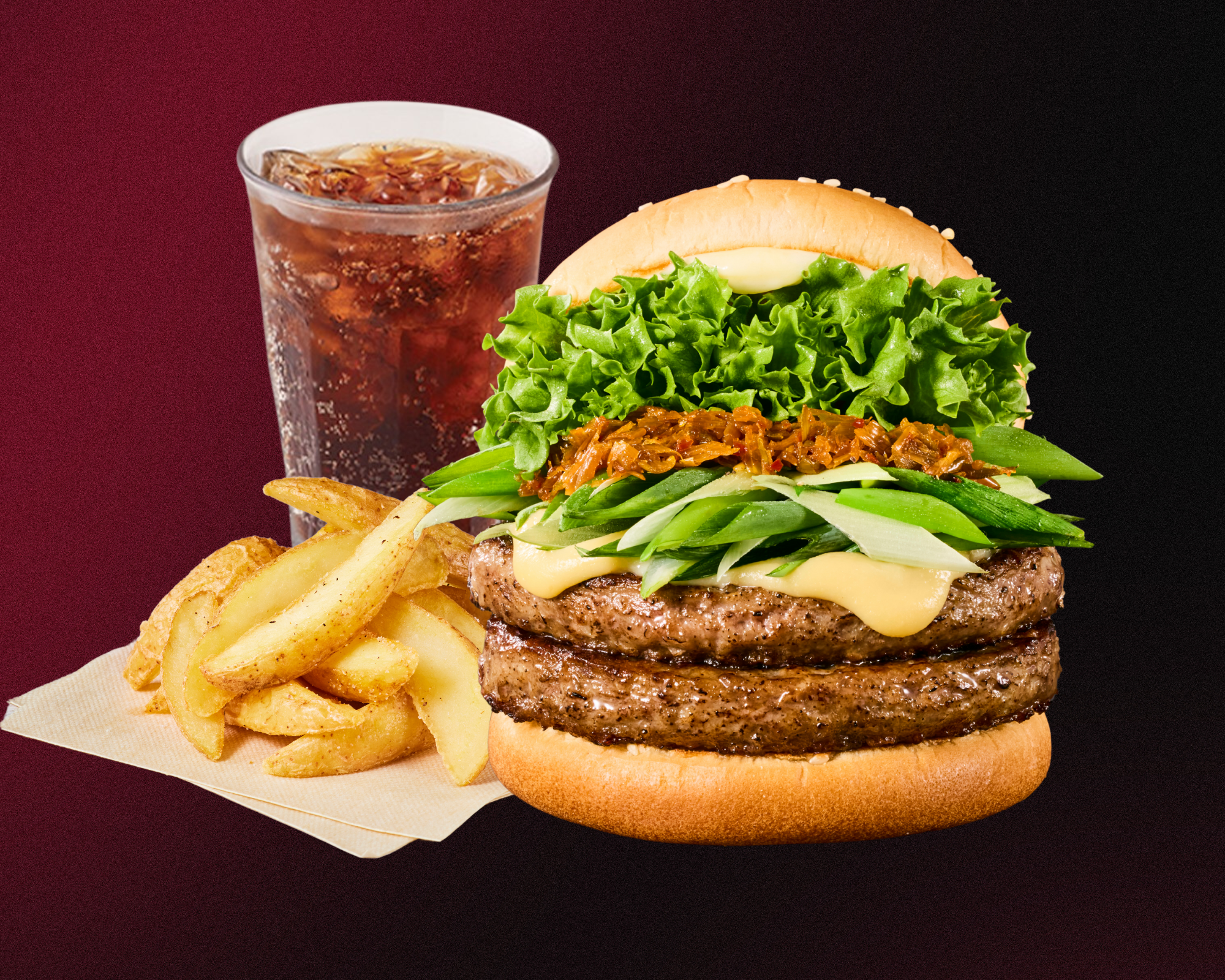 フレッシュネスバーガー [セット]九条ネギと西京味噌の黒毛和牛 ダブル