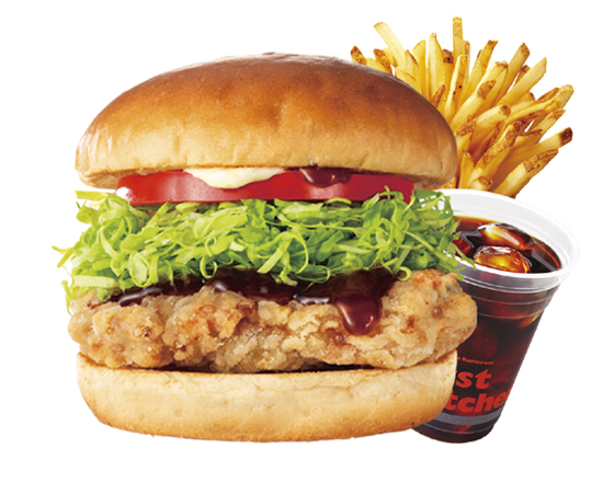 ファーストキッチン クラシックてりやきチキン竜田バーガーセット