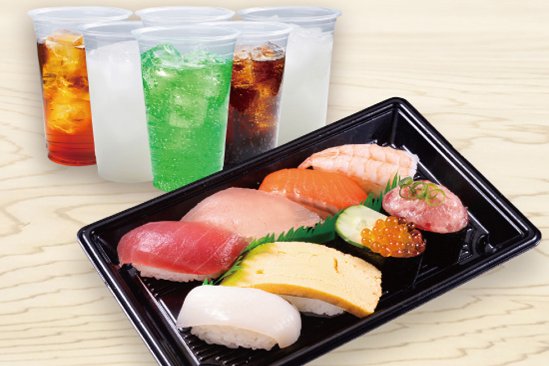 かっぱ寿司 厳選ネタ8貫ドリンクセット1人前(8貫)