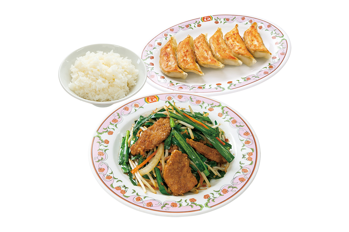 餃子の王将 ニラレバセット(ニラレバ・餃子・ライス中)