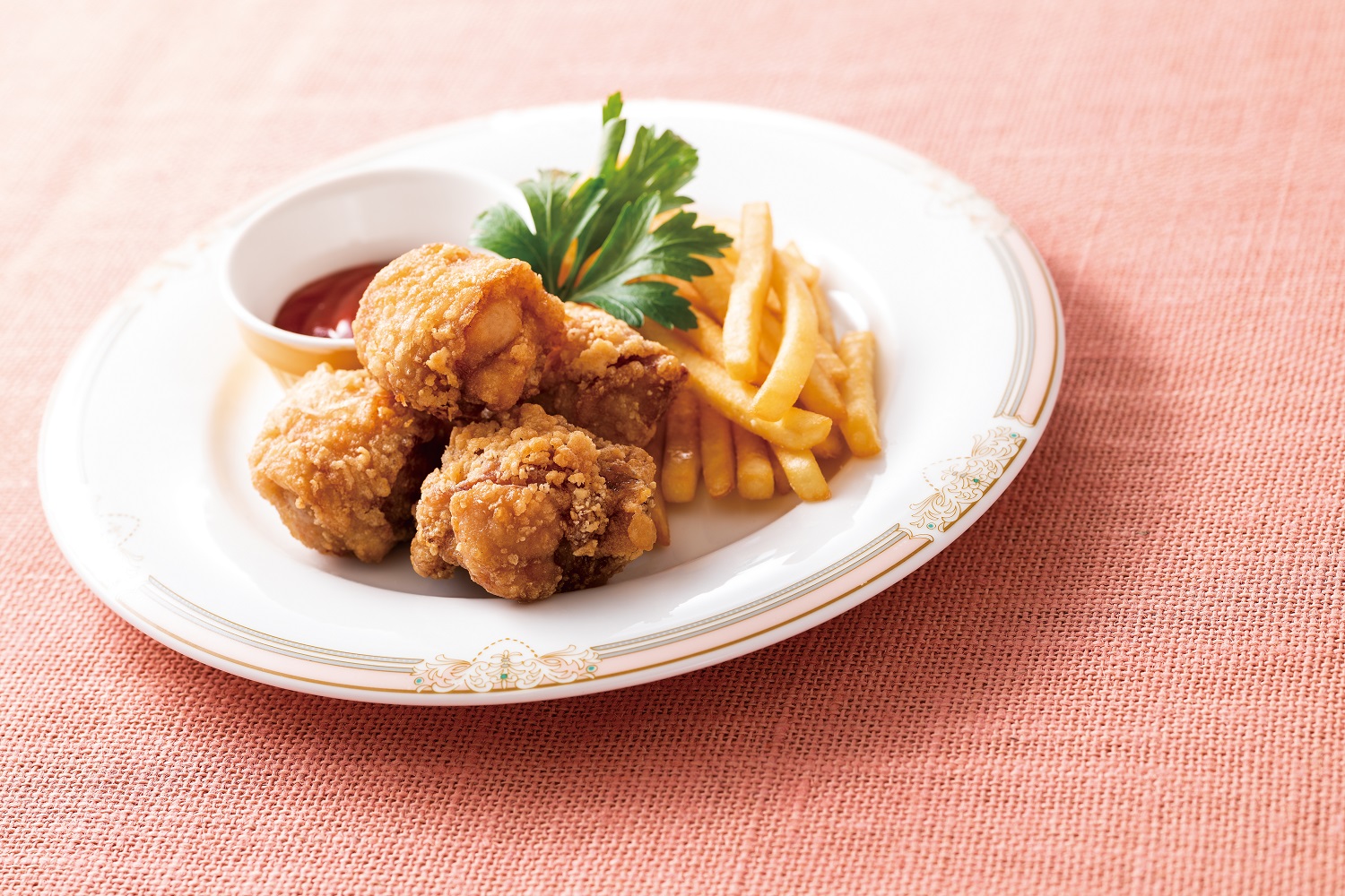 フォルクス 若鶏の竜田揚げ＆フライドポテト