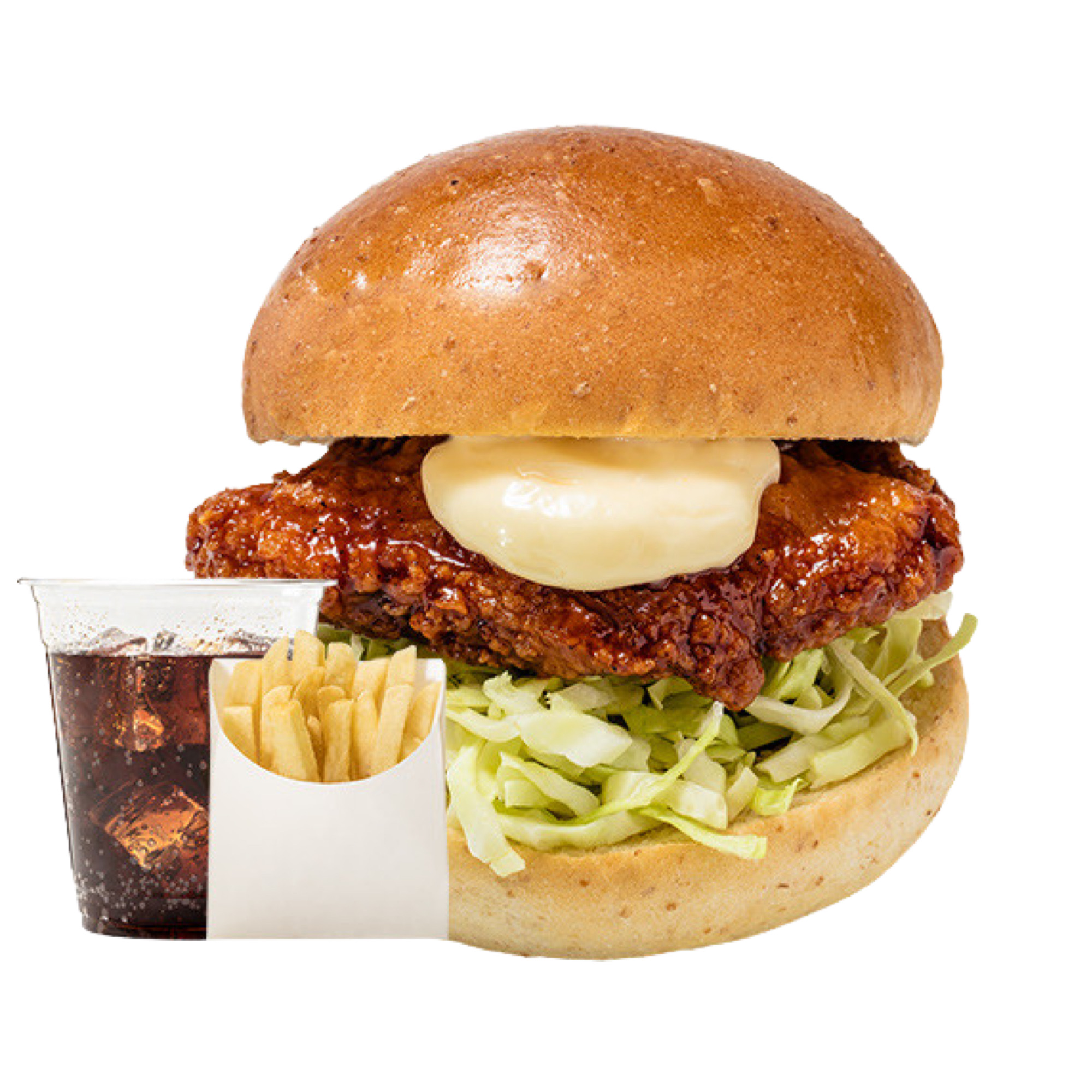 チョアチキン 【NEW】マーラーバーガーセット(ポテトSサイズ・ドリンク付き)