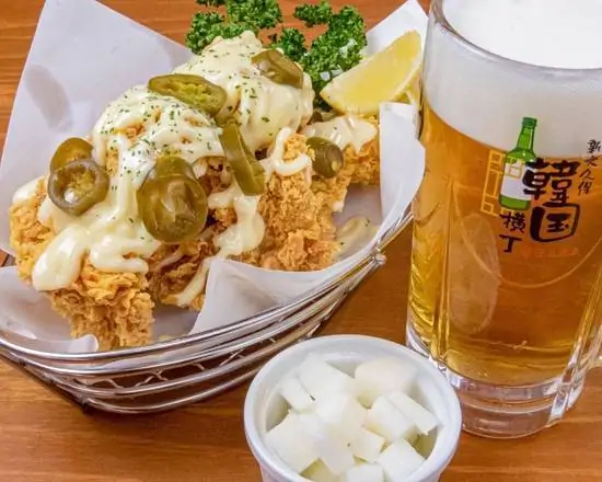 韓国料理 ホンデポチャ ハラペーニョ唐辛子マヨチキン