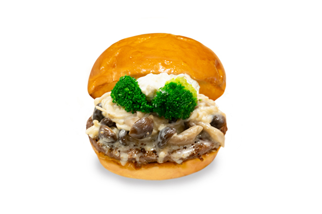 the 3rd burger 【期間限定】ブリオッシュバンズの木の子クリームバーガー(ビーフパティ)