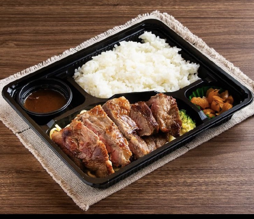 ふらんす亭人気No.2 ふらんす亭ランプステーキ弁当450g(一口カレー付)