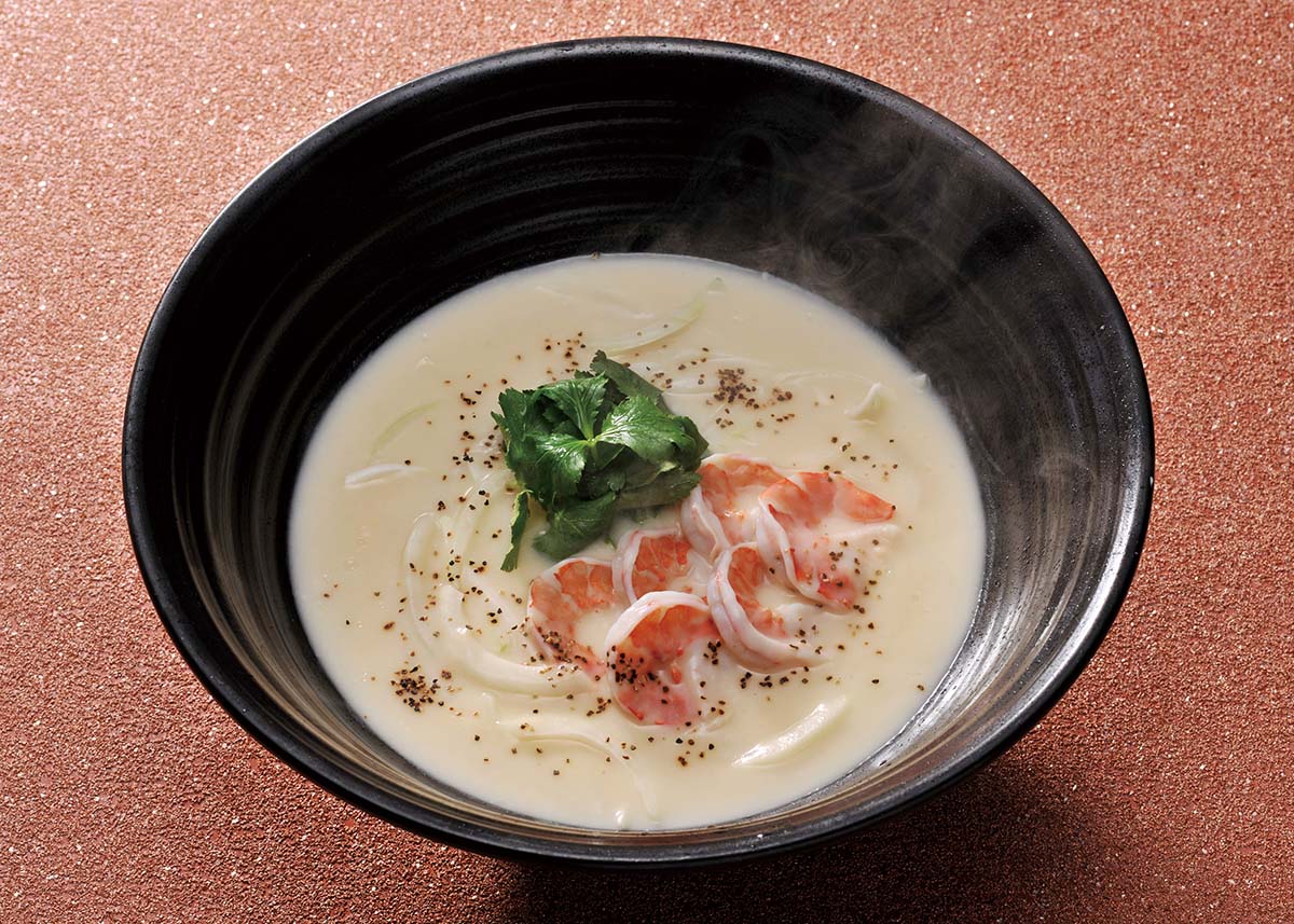 つるとんたん 海老クリームのおうどん