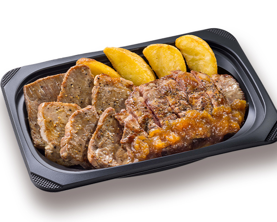 ステーキガスト (おかず)熟成やわらかカットステーキ約140g＆熟成ラウンドステーキ約120g