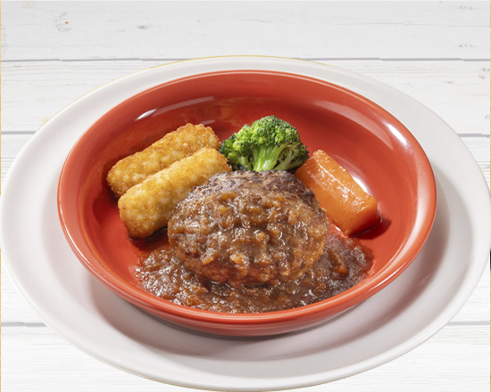 ガスト ビーフ100%粗挽き肉厚ステーキ風ハンバーグ