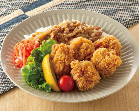 二段仕込み唐揚げ『鶏の福』 牛丼唐揚げ弁当(5個)