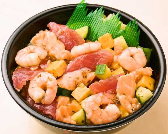 魚丼 バラちらしカルパッチョ丼(35)