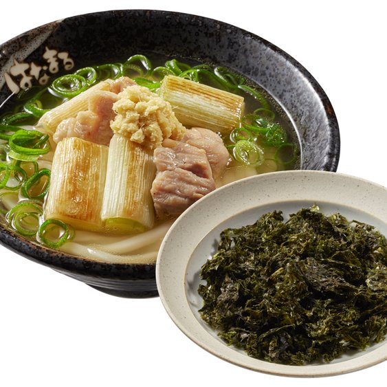 はなまるうどん （焼きバラ海苔）生姜鶏ねぎ塩うどん