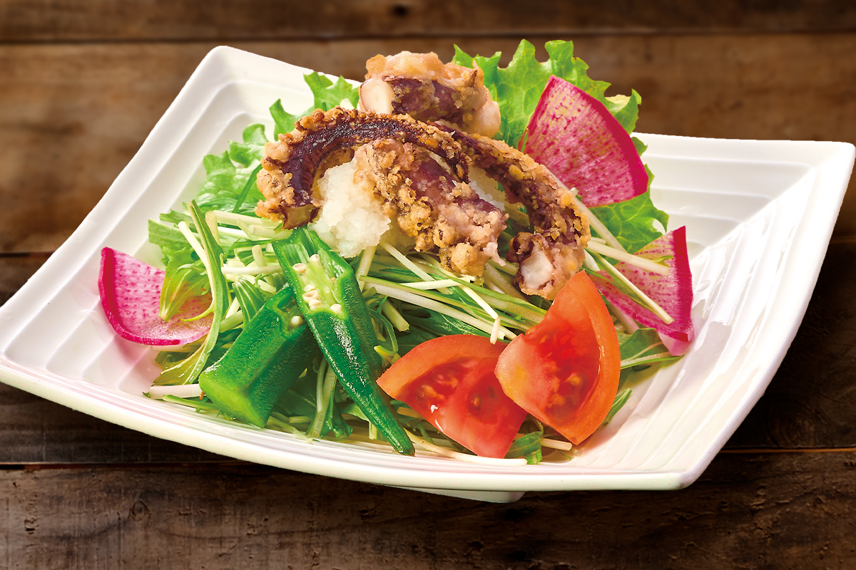 和食めん処サガミ いかゲソおろしサラダ