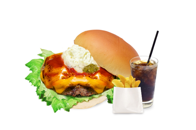 the 3rd burger チーズバーガーセット/しろもちバンズ