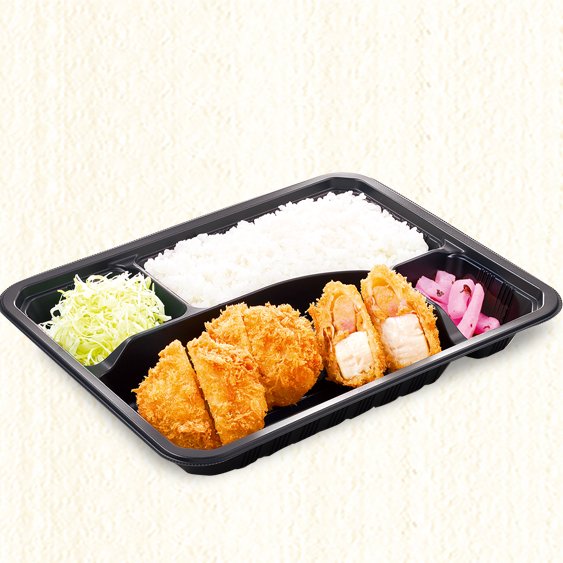 かつ庵 帆立フライ弁当（３個）Fried Scallops Combo Meal（3piece）