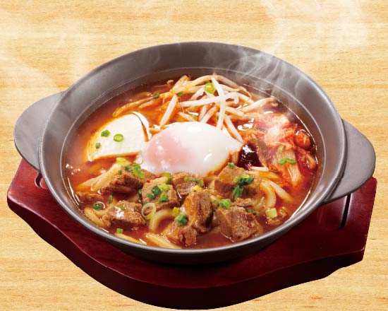 ガスト 豚チゲ(半玉うどん入り)