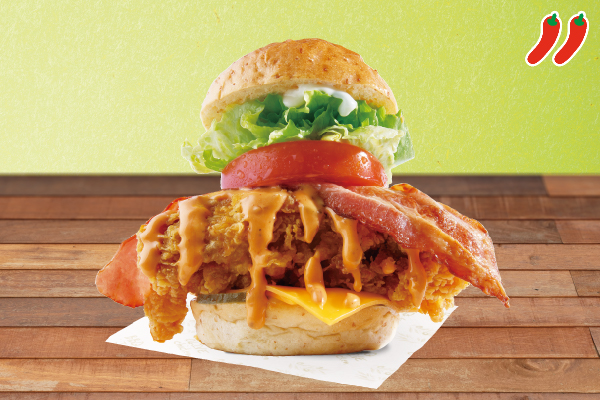 bb.qオリーブチキンカフェ 単品ワイルドチキンBLTバーガー(麻辣マヨ)