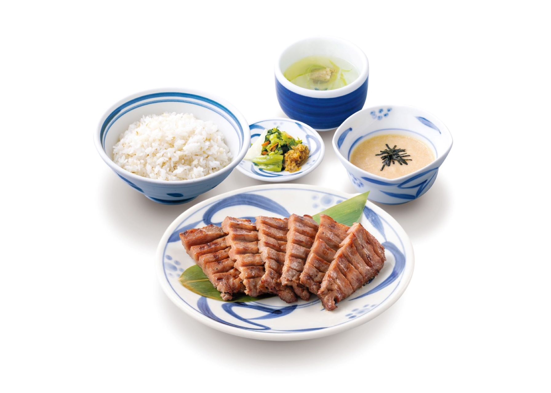 牛たん とろろ 麦めし ねぎし人気No.1 しろたんあつぎりセット(牛たんあつぎり3枚)