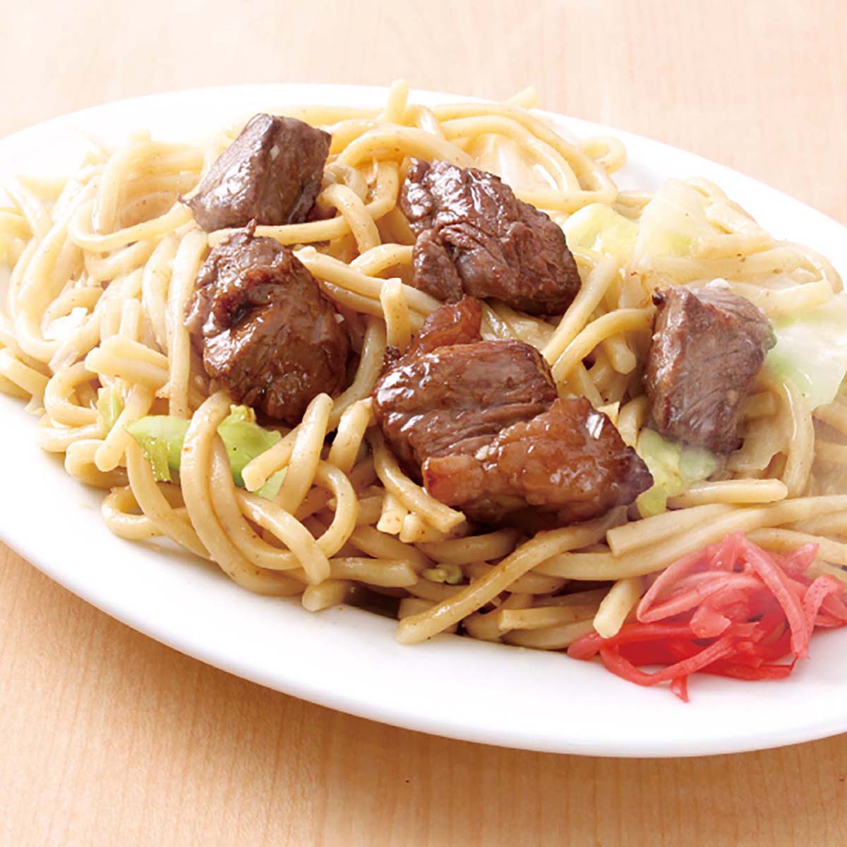 牛中落ちカルビ【塩】焼きそば 【大盛】≪3399≫