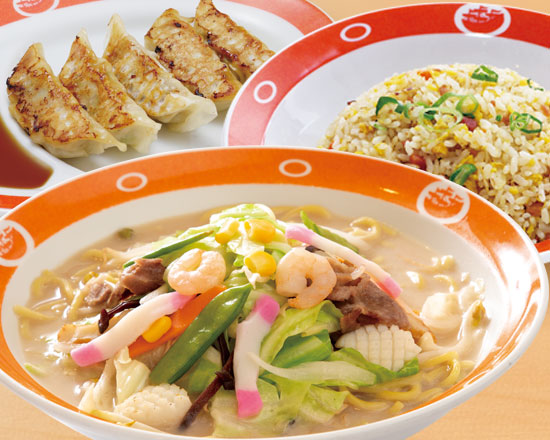ちゃんめん+チャーハン+餃子(5個)セット