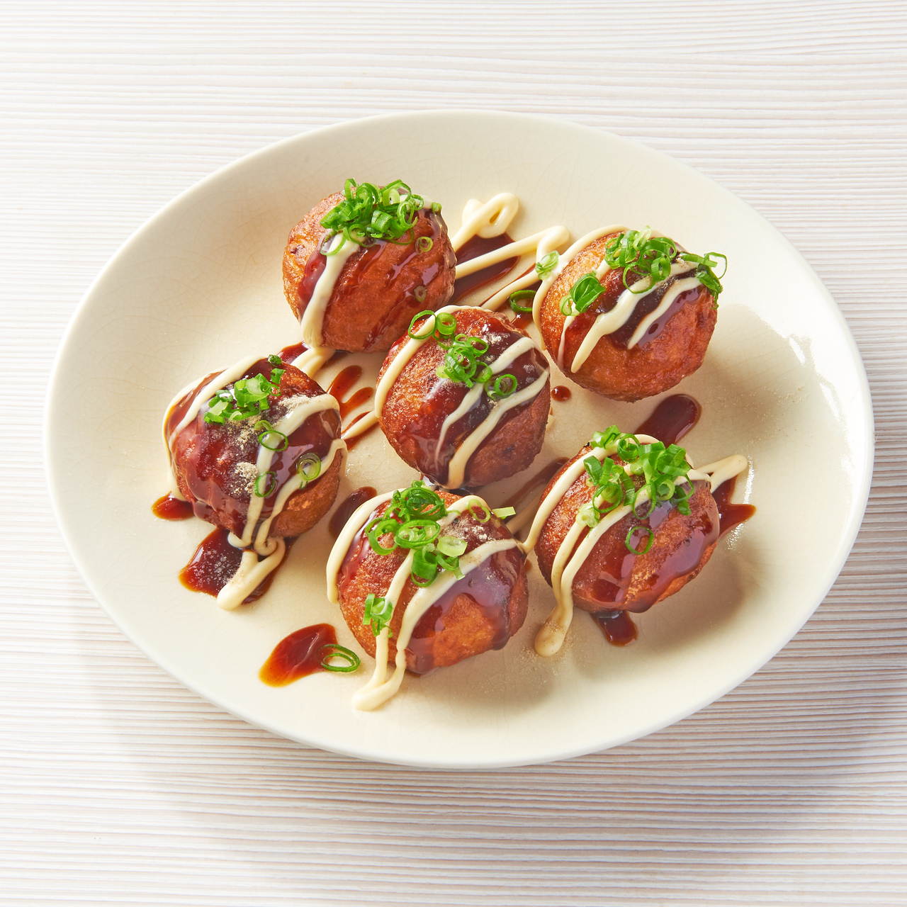 茶月 揚げたてサクトロ大たこ焼き(6個)(マヨネーズ付)