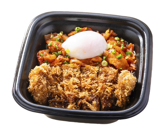 とんから亭 豚キムチ＆ロースかつ丼