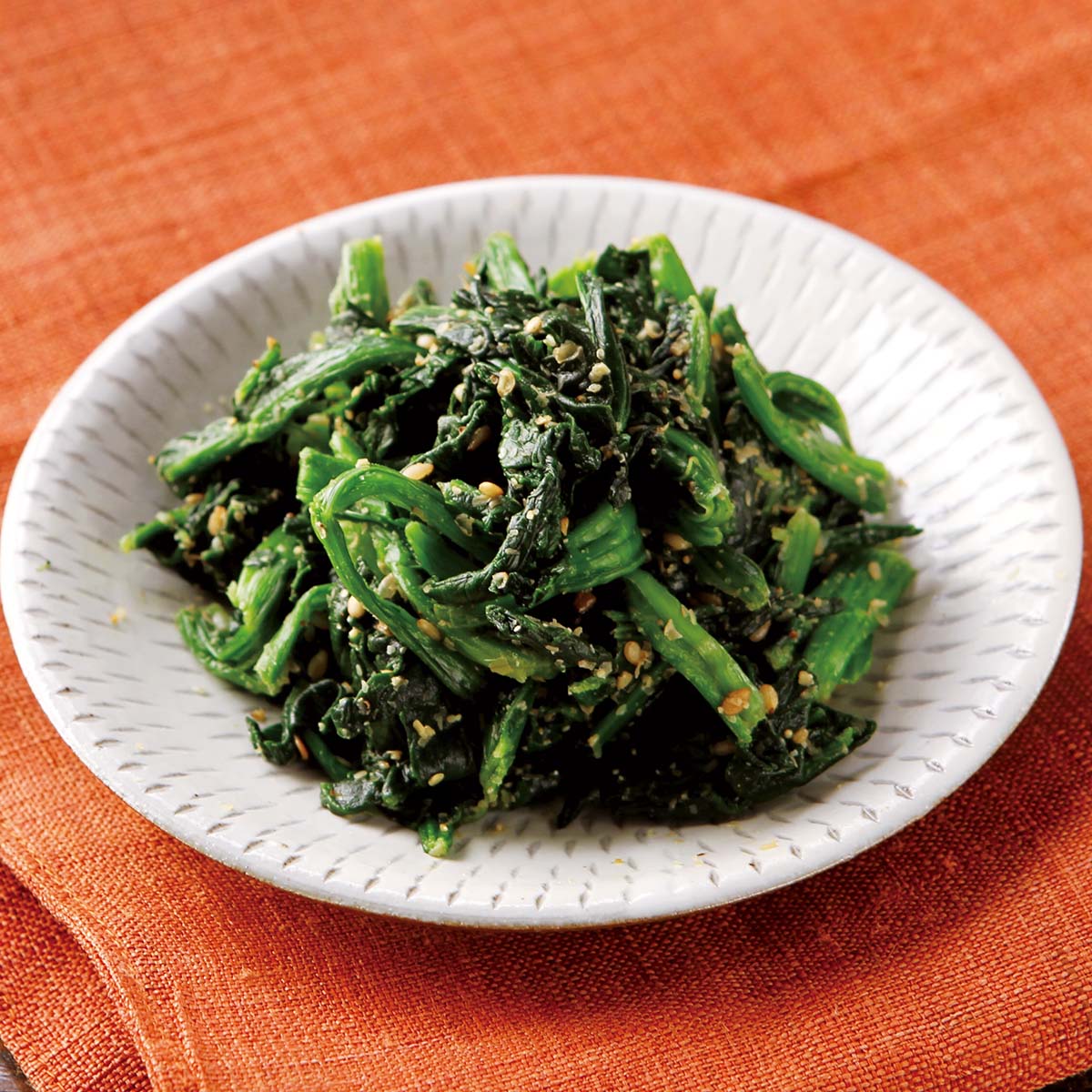 柿家すし ほうれん草の胡麻和え