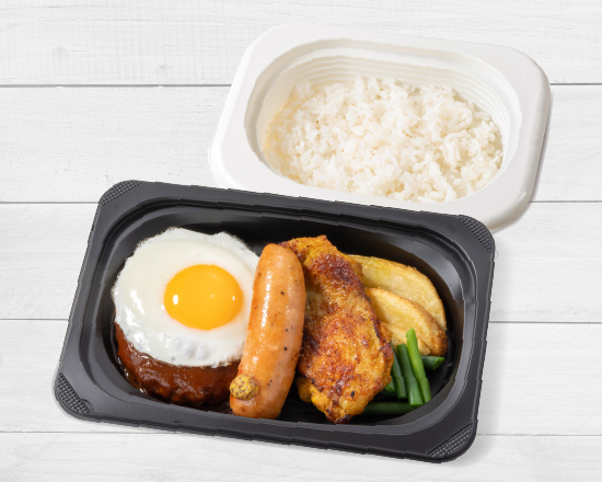 ジョナサン ミックスグリル＆目玉焼き弁当