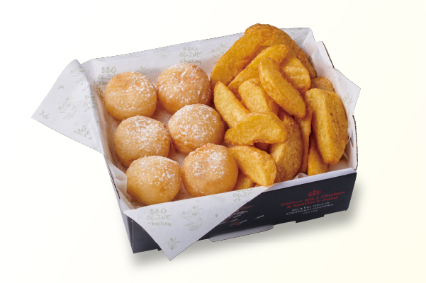 bb.qオリーブチキンカフェ チーズボール6＆ポテトセット
