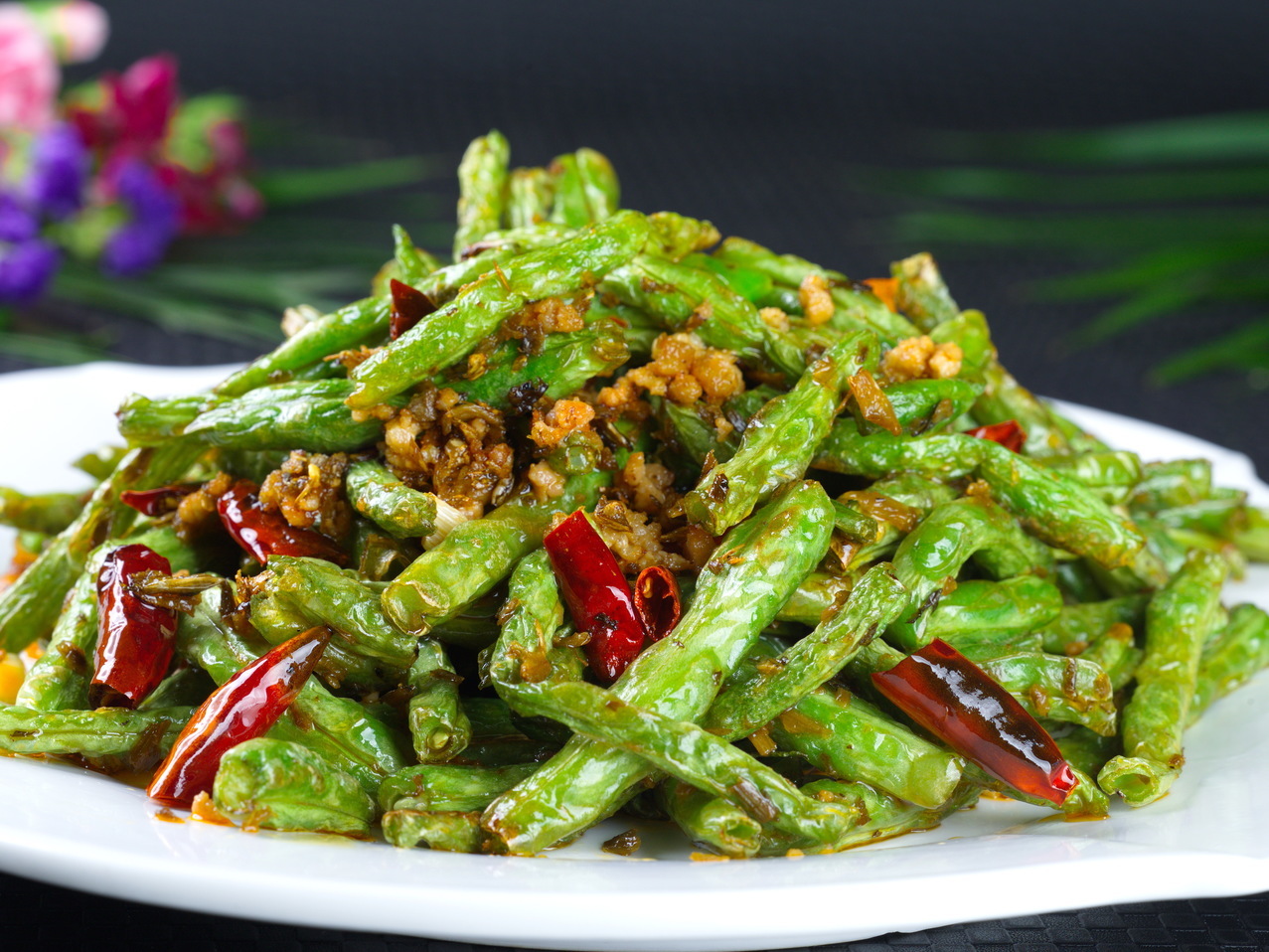 永利 インゲンの四川風炒め