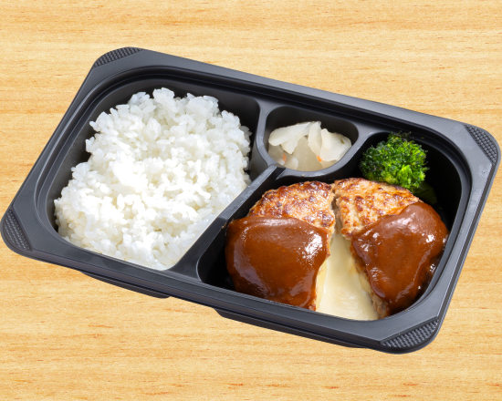 ガスト MO)チーズINハンバーグ弁当