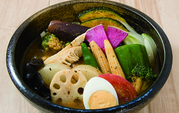 カレー食堂 心人気No.3 NO.2！1日分野菜のスープカレーOne day's worth of vegetable soup curry
